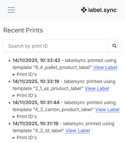Illustration of id labels